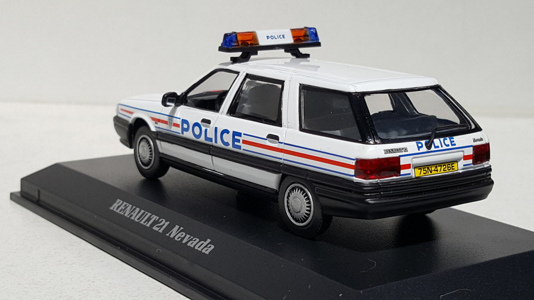 Norev Renault 21 Nevada France Police Nationale Wit - Schaal 1:43