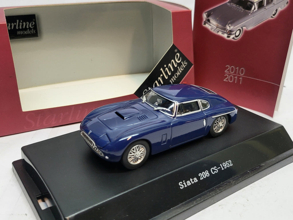 Starline Siata 208 CS Blauw 1952 - Schaal 1:43
