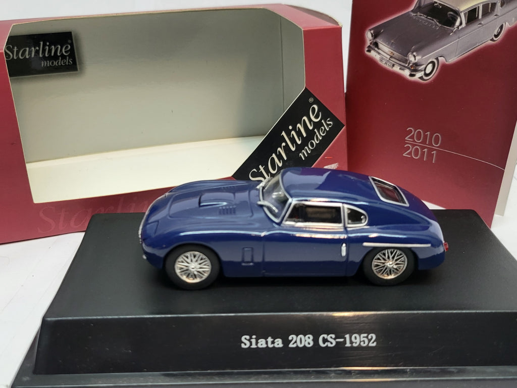 Starline Siata 208 CS Blauw 1952 - Schaal 1:43