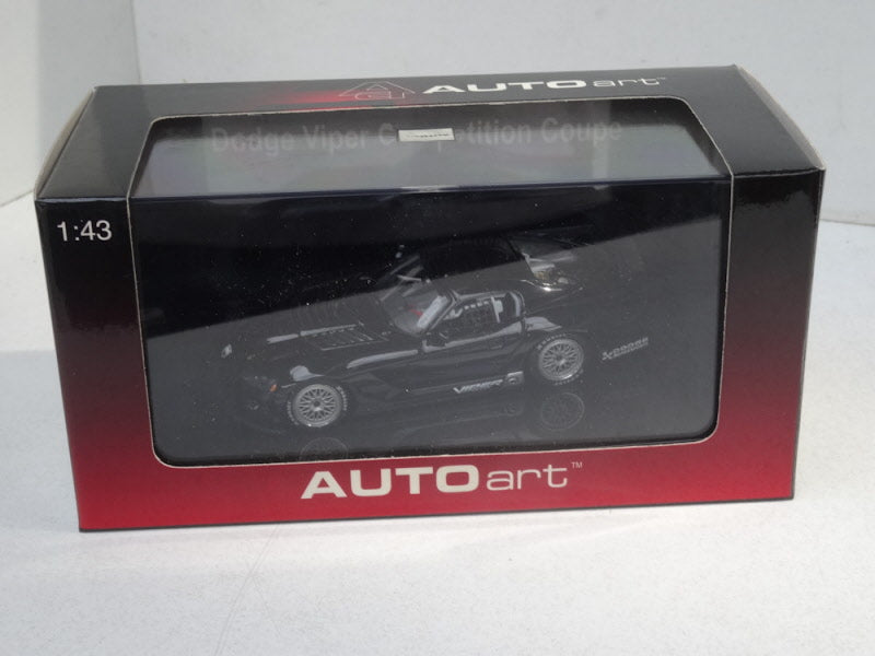 AutoArt Dodge Viper Competition Car Plain Body Version Zwart 2004 - Schaal 1:43
