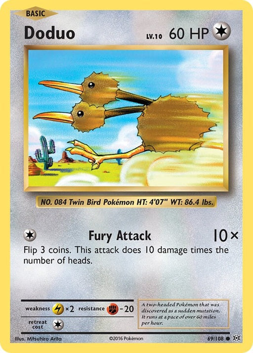 69/108 Doduo - Reverse Holo - EVO (ENG)