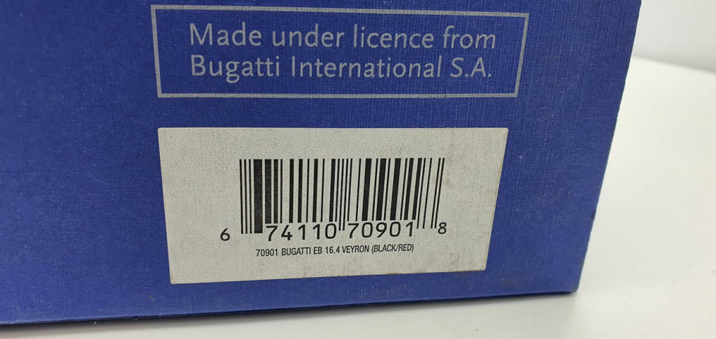 Bugatti EB 16.4 Veyron Showcar Zwart/Rood - AutoArt 1:18