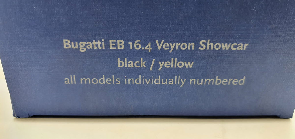 Bugatti EB 16.4 Veyron Showcar Zwart/Geel - AutoArt 1:18