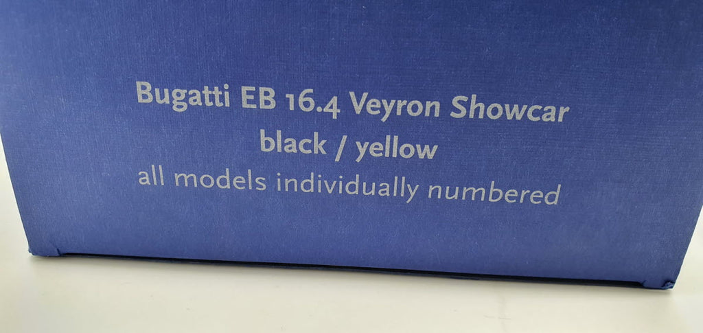 Bugatti EB 16.4 Veyron Showcar Zwart/Geel - AutoArt 1:18