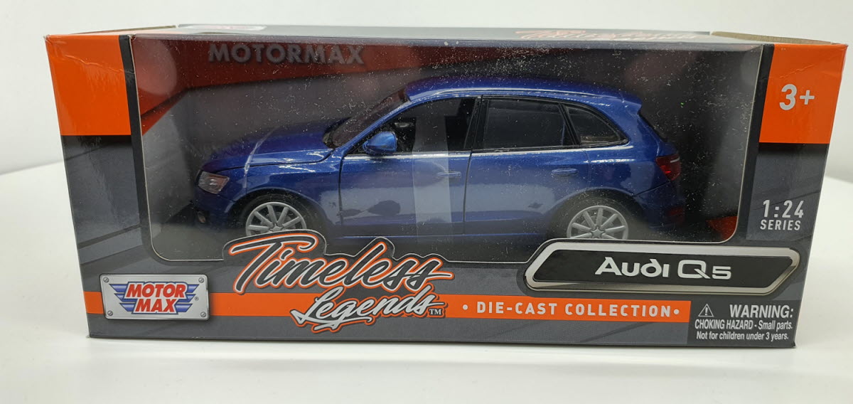 Audi Q5 Blauw 2008 MotorMax 1:24