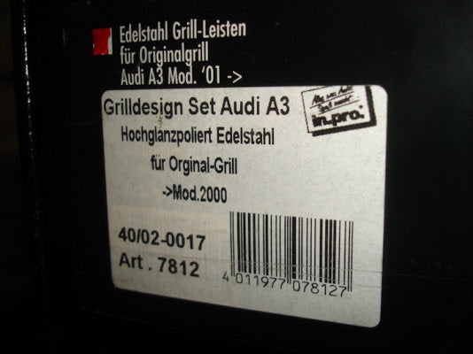 Audi A3 2001 -> RVS Grill Design In-Pro