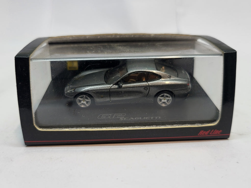 Ferrari 612 Scaglietti Grijs - Red Line Spark 1:87