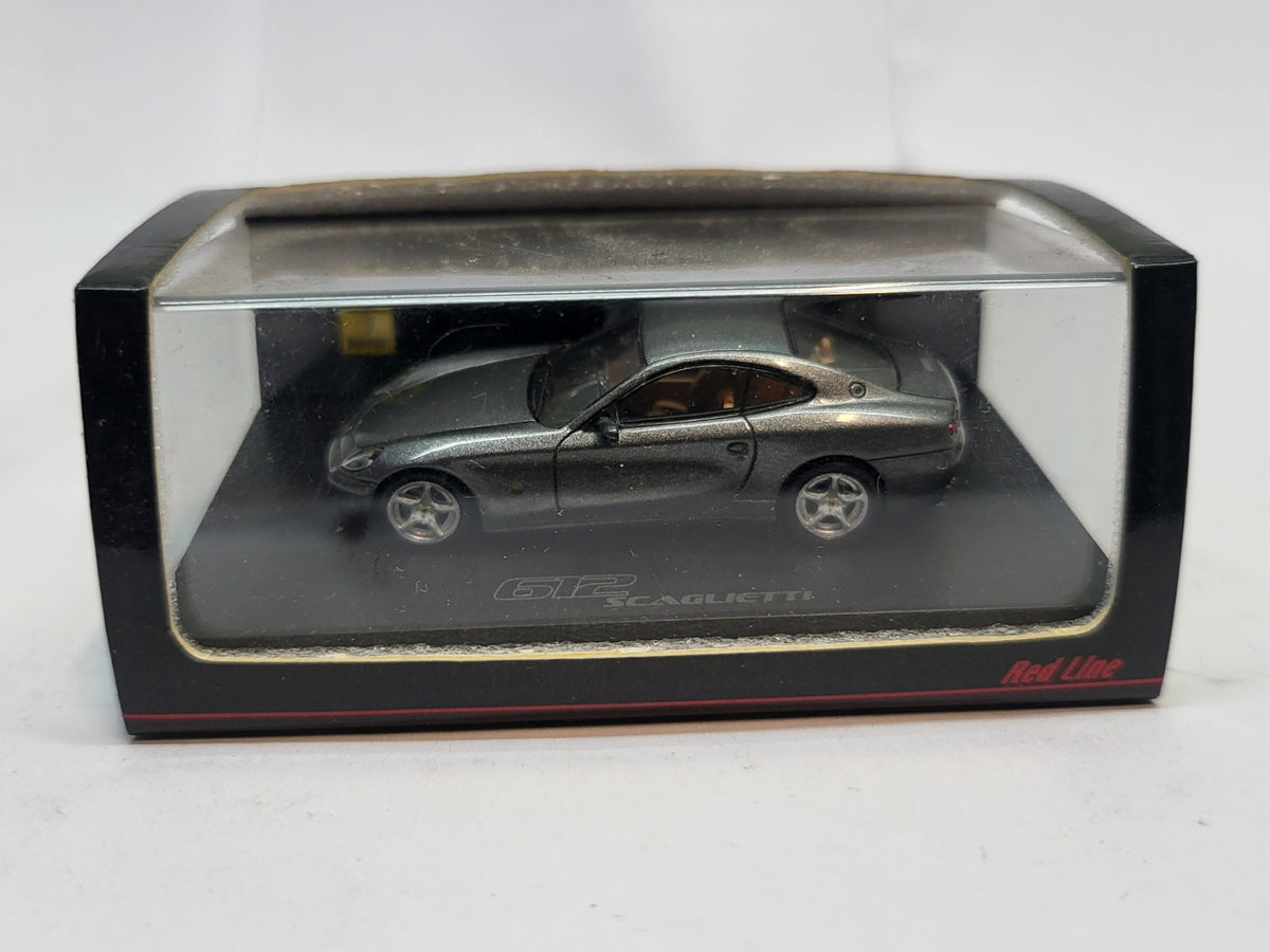 Ferrari 612 Scaglietti Grijs - Red Line Spark 1:87