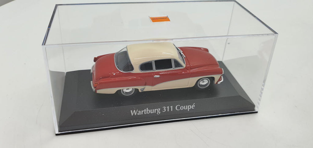 Maxichamps Wartburg 311 Coupé 1958 Rood-Wit - 1:43
