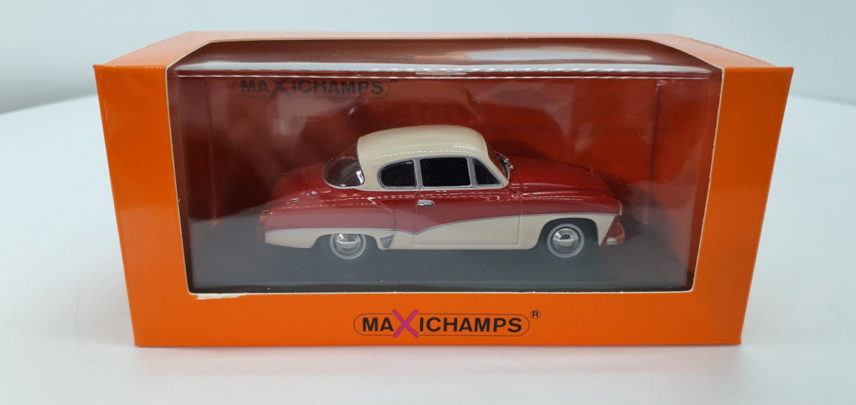 Maxichamps Wartburg 311 Coupé 1958 Rood-Wit - 1:43