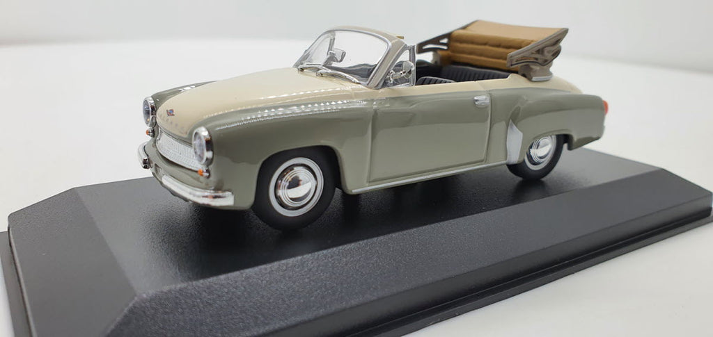 Maxichamps Wartburg 311 Cabriolet 1958 Grijs-Wit - 1:43