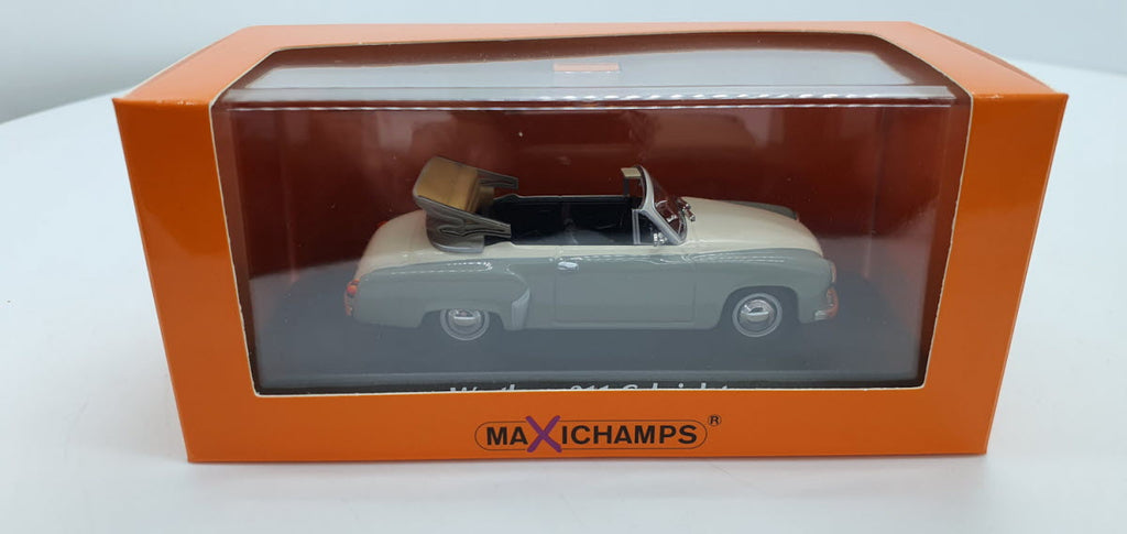 Maxichamps Wartburg 311 Cabriolet 1958 Grijs-Wit - 1:43