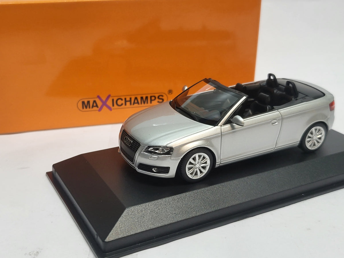 Maxichamps Audi A3 Cabriolet 2007 Zilver Metallic - 1:43