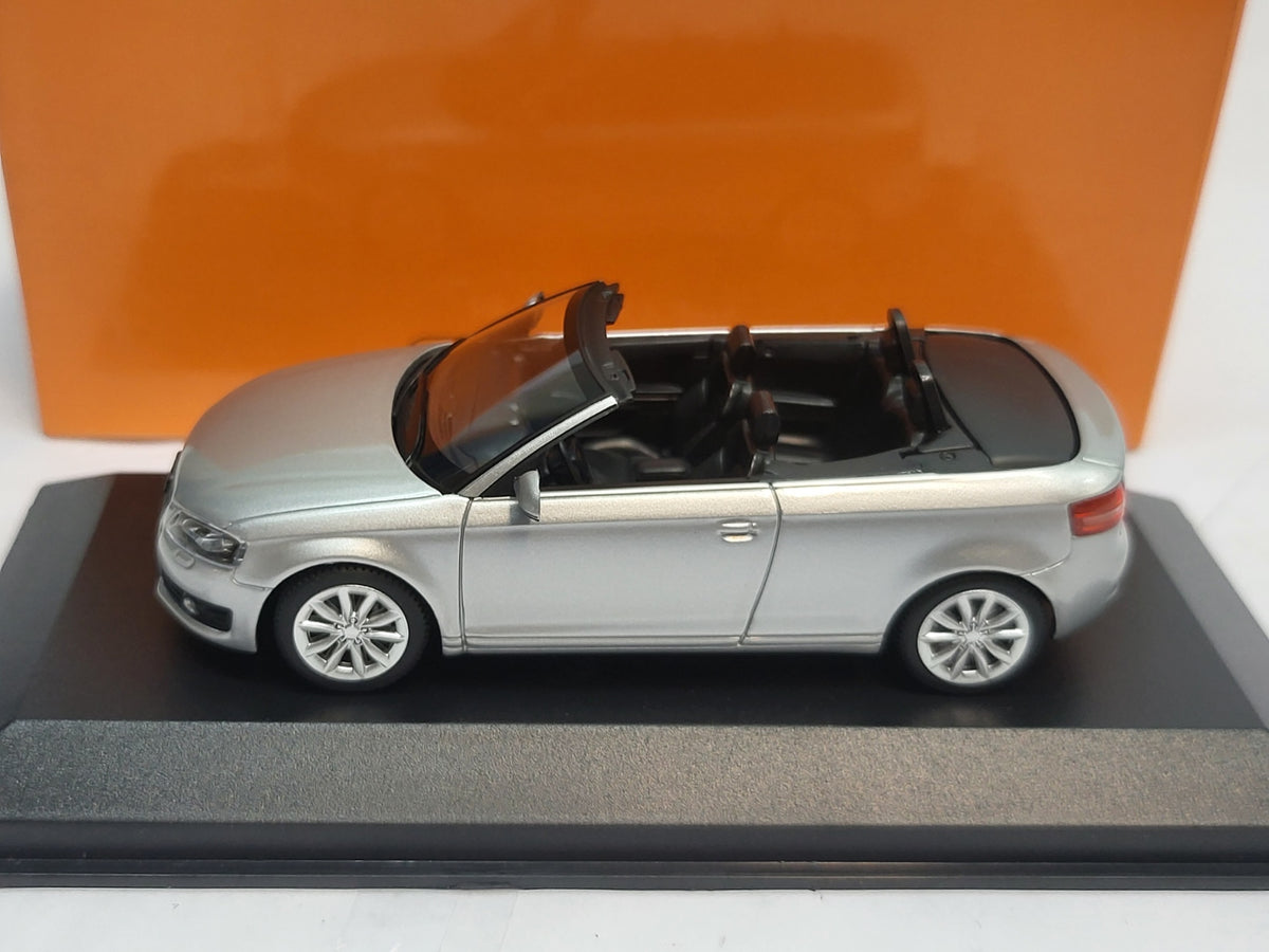 Maxichamps Audi A3 Cabriolet 2007 Zilver Metallic - 1:43
