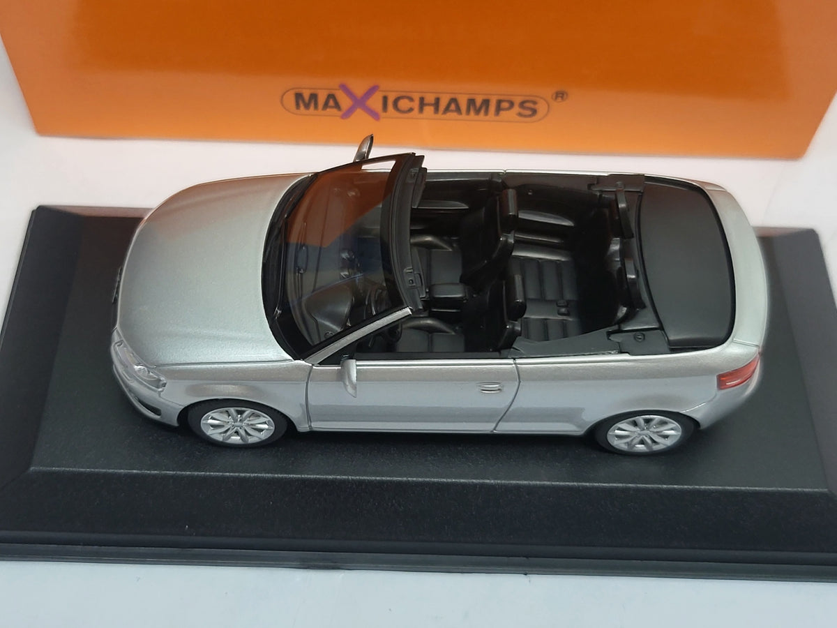 Maxichamps Audi A3 Cabriolet 2007 Zilver Metallic - 1:43