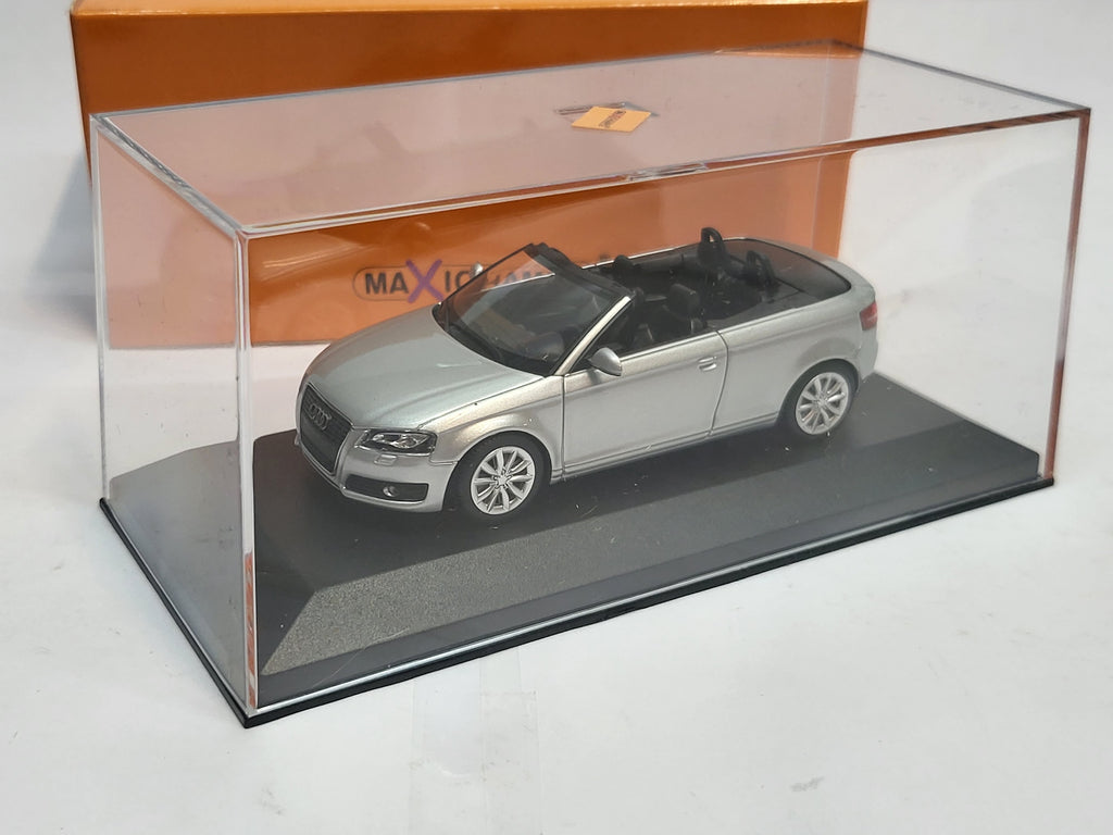 Maxichamps Audi A3 Cabriolet 2007 Zilver Metallic - 1:43
