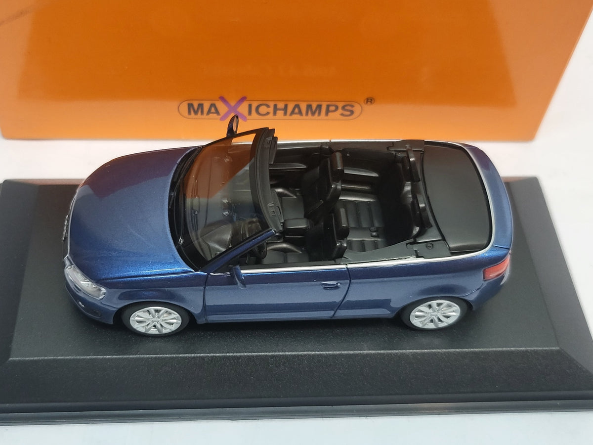 Maxichamps Audi A3 Cabriolet 2007 Blauw Metallic - 1:43