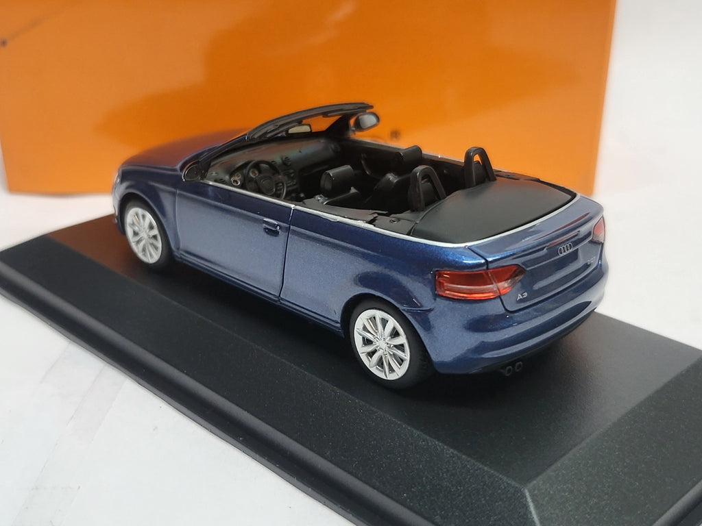 Maxichamps Audi A3 Cabriolet 2007 Blauw Metallic - 1:43