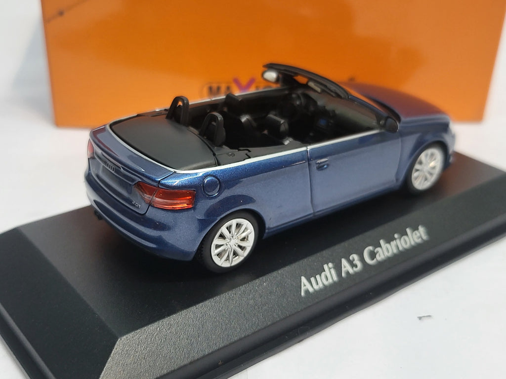Maxichamps Audi A3 Cabriolet 2007 Blauw Metallic - 1:43