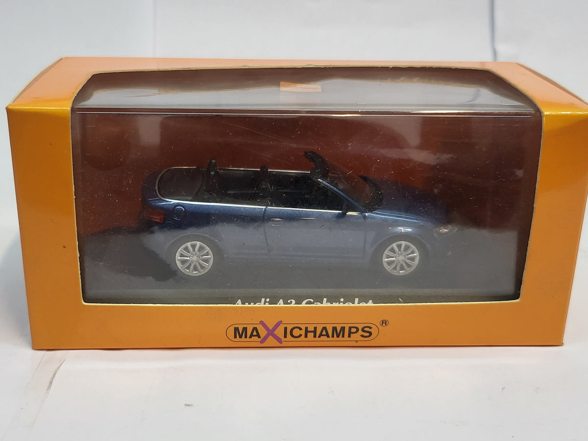 Maxichamps Audi A3 Cabriolet 2007 Blauw Metallic - 1:43