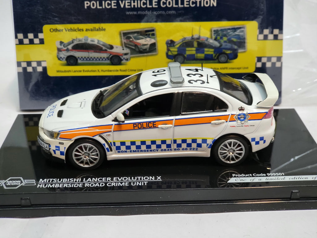 Model-Icons Mitsubishi Lancer Evolution X Police Humberside - Schaal 1:43