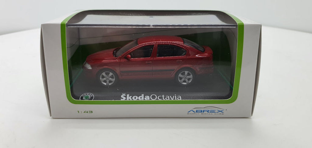 Abrex Skoda Octavia Rood Metallic 2004 - Schaal 1:43