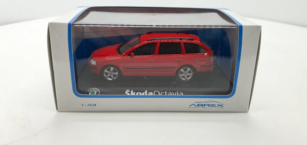 Abrex Skoda Octavia Combi Rood 2004 - Schaal 1:43