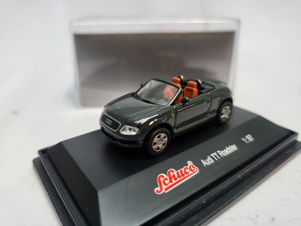 Audi TT Cabriolet Donkergrijs 1999 - Schuco 1:87