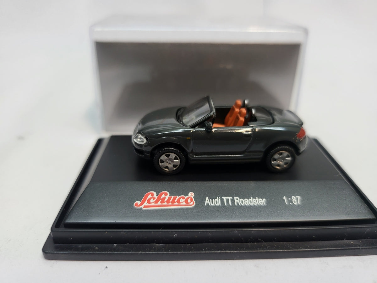 Audi TT Cabriolet Donkergrijs 1999 - Schuco 1:87