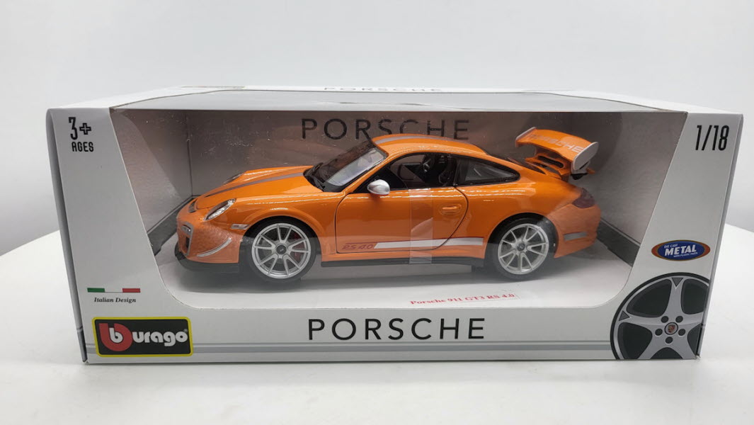 Bburago Porsche 911 GT3-RS 4.0 Orange - Schaal 1:18