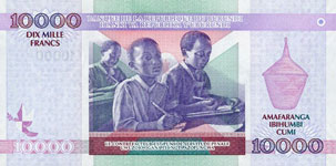 P-43a - Burundi 10000 Francs 2004 Unc