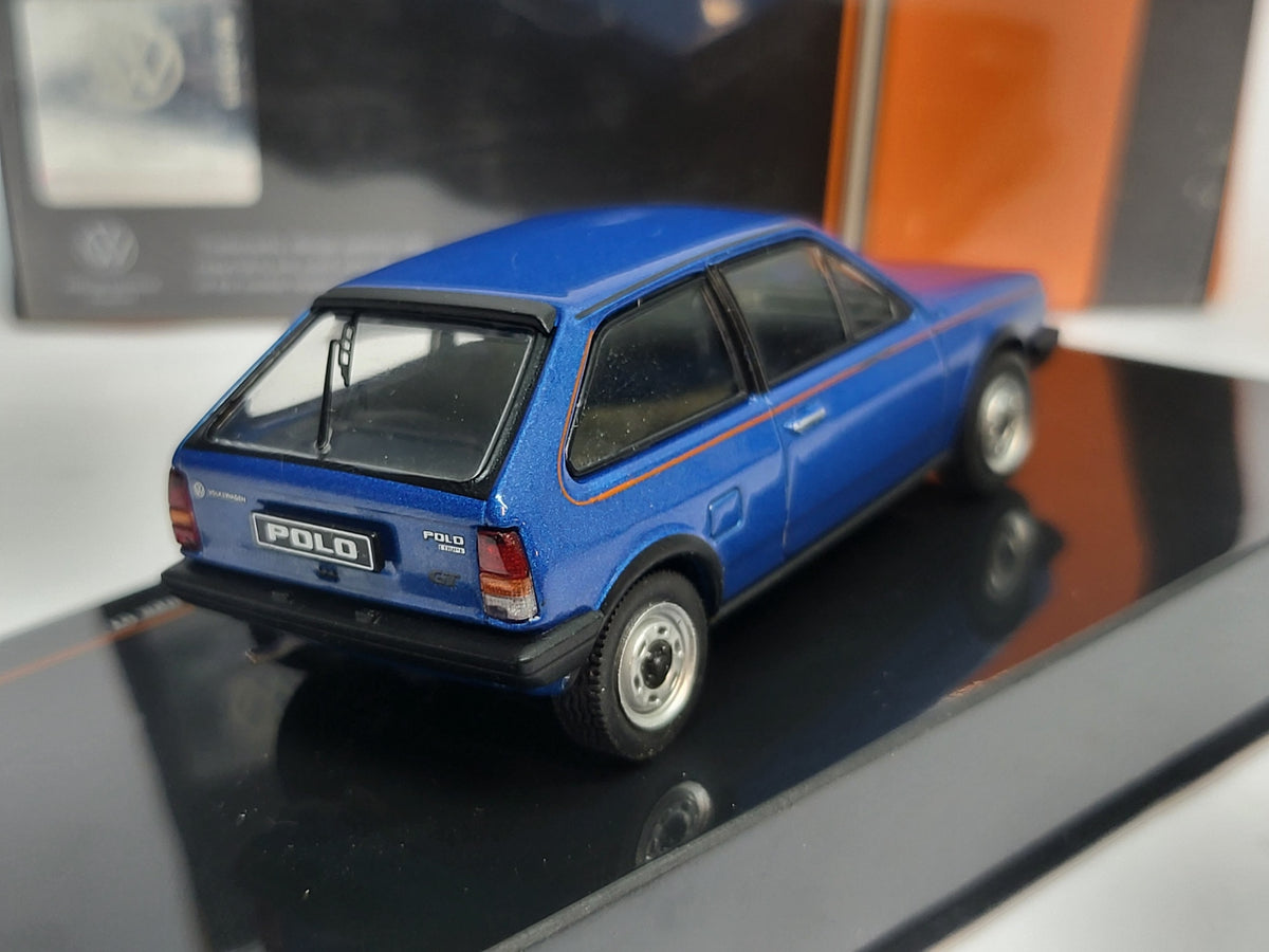 IXO Models Volkswagen Polo Coupé GT 1985 Blauw Metallic - 1:43