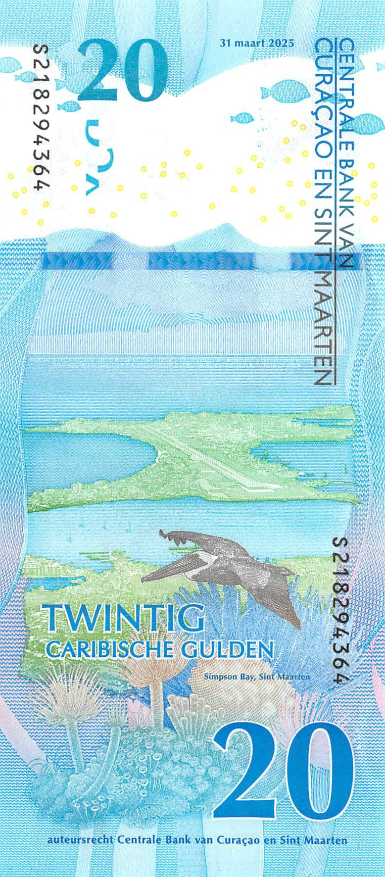 P-1a-5a - Curacao and Sint Maarten full set 2025 Unc 10-20-50-100-200 Gulden