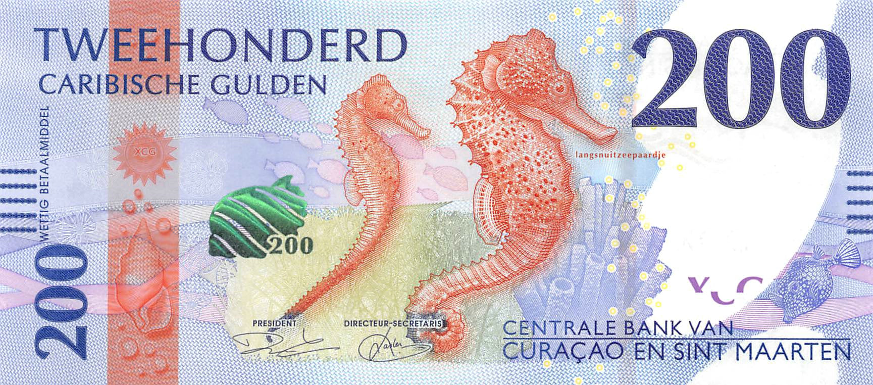 P-1a-5a - Curacao and Sint Maarten full set 2025 Unc 10-20-50-100-200 Gulden