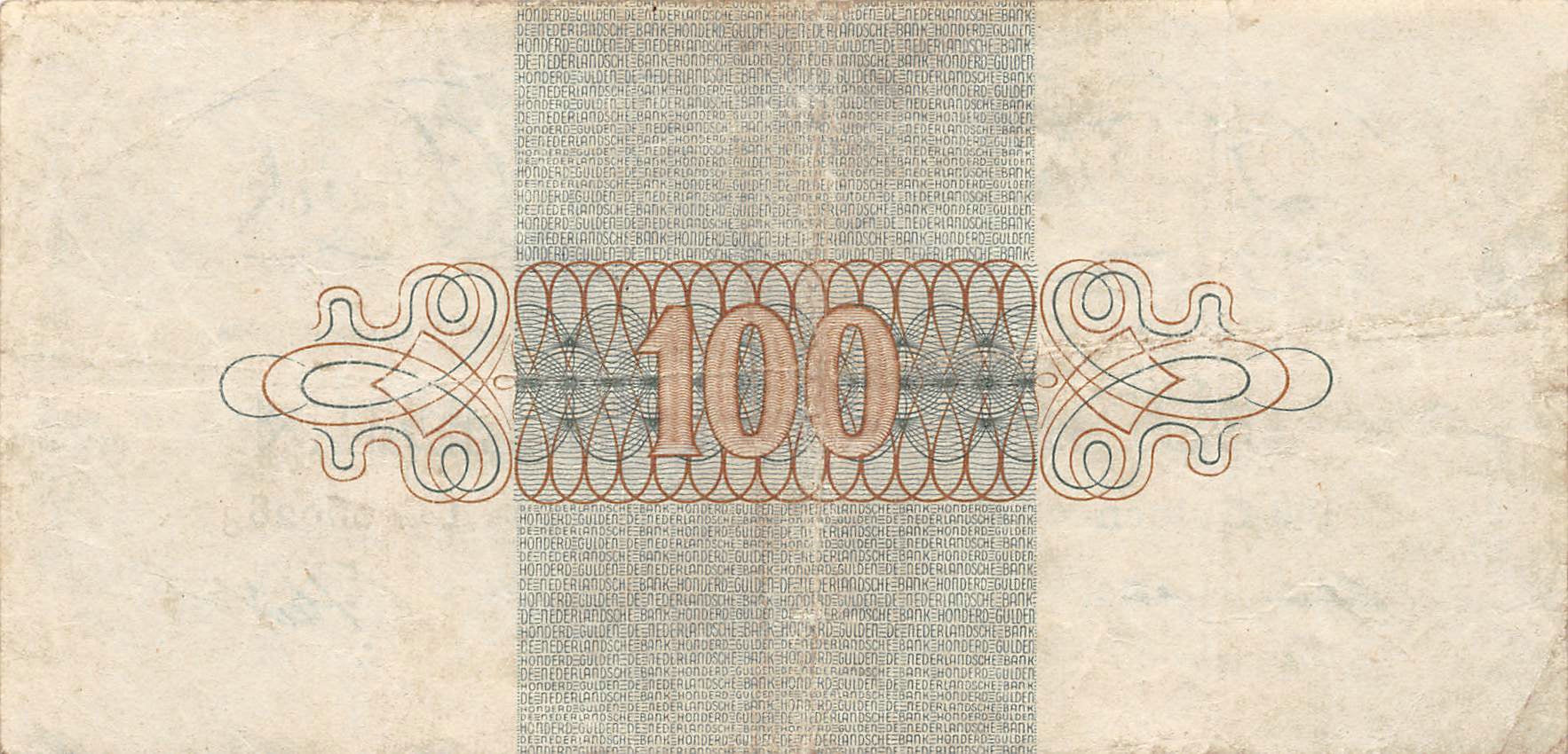 P-079 Nederland 100 Gulden 1945 Vf