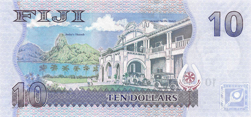 P-111a Fiji Islands 10 Dollars 2007 Unc
