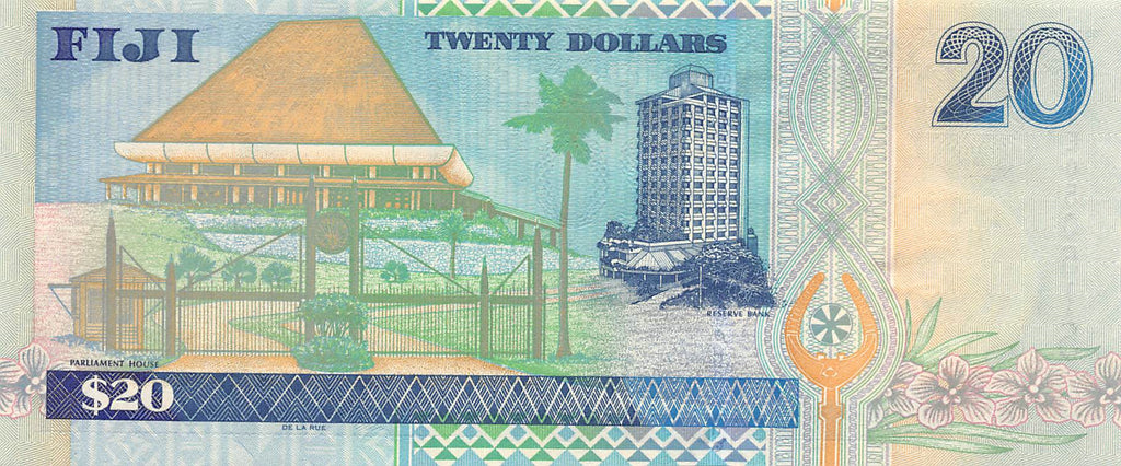P-107a Fiji Islands 20 Dollars 2002 Unc