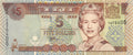P-105a Fiji Islands 5 Dollars 2002 Unc