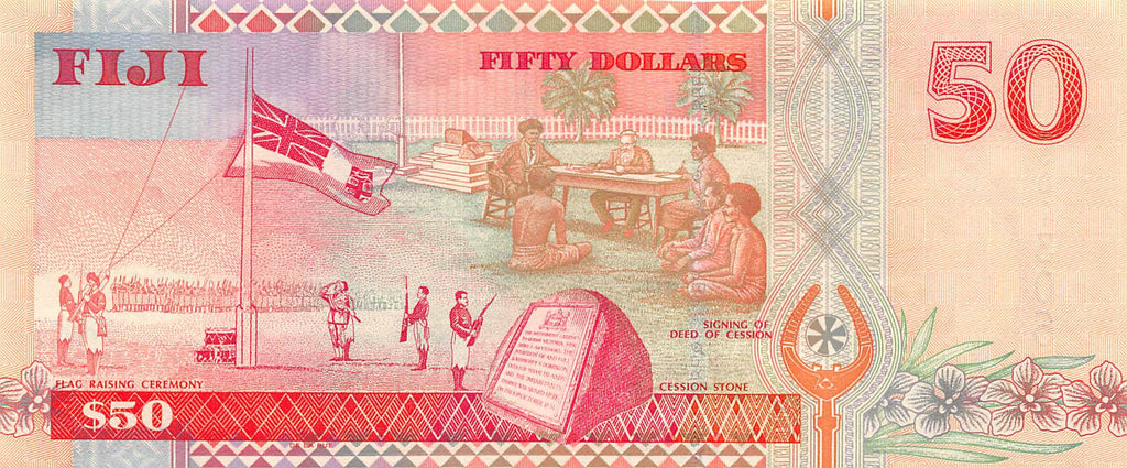 P-108a Fiji Islands 50 Dollars 2002 Unc