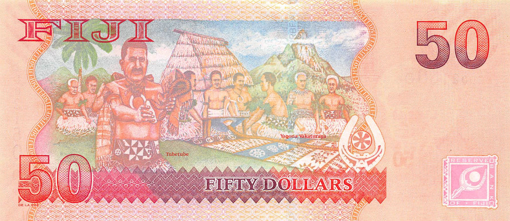 P-113a Fiji Islands 50 Dollars 2007 Unc