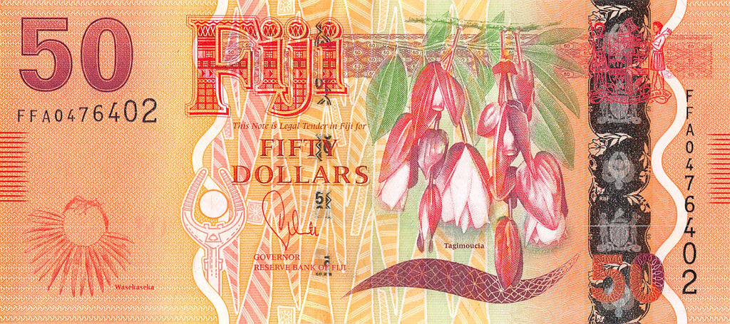 P-118a Fiji Islands 50 Dollars 2012 Unc