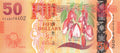 P-118a Fiji Islands 50 Dollars 2012 Unc