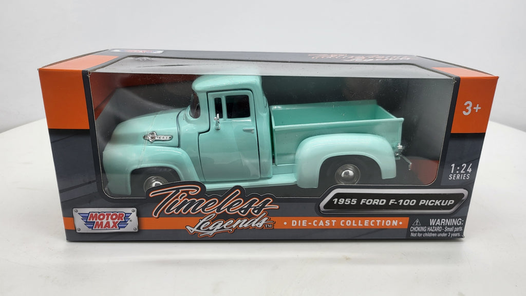 MotorMax Ford F-100 PickUp Hell Green 1955 - Schaal 1:24