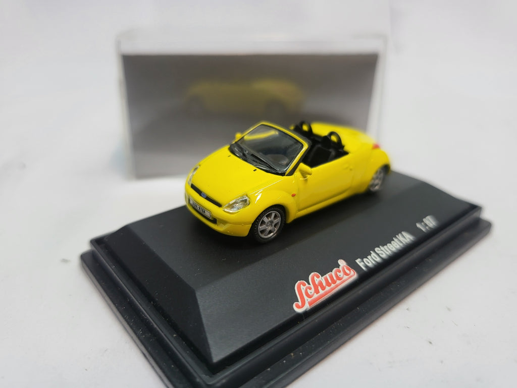 Ford Street Ka Cabriolet Geel - Schuco 1:87