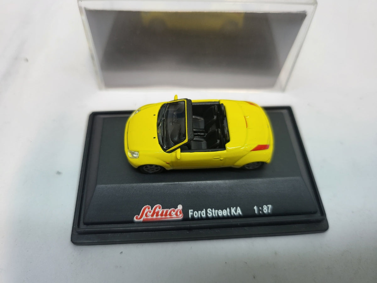 Ford Street Ka Cabriolet Geel - Schuco 1:87