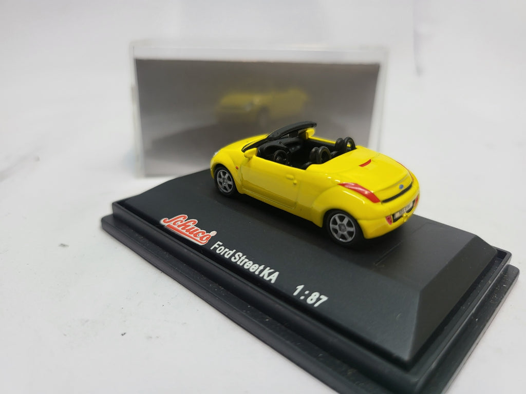 Ford Street Ka Cabriolet Geel - Schuco 1:87