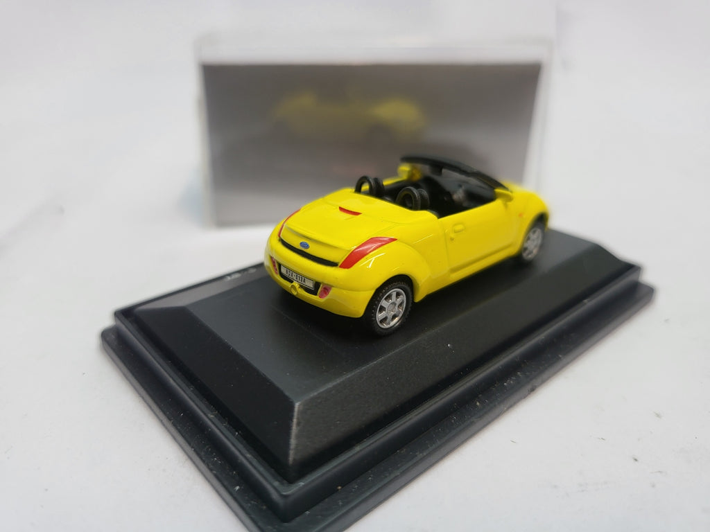 Ford Street Ka Cabriolet Geel - Schuco 1:87