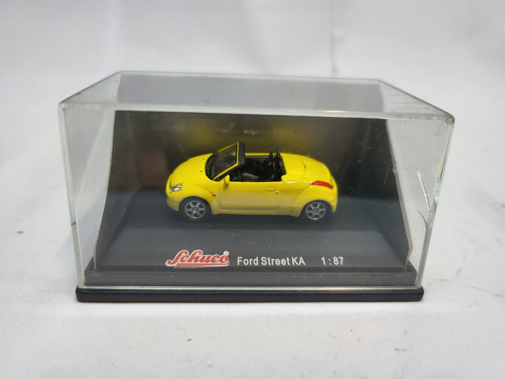 Ford Street Ka Cabriolet Geel - Schuco 1:87