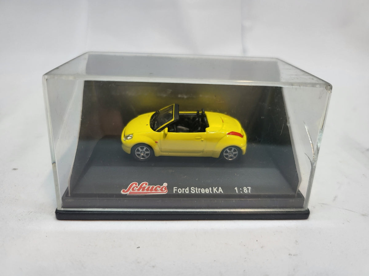 Ford Street Ka Cabriolet Geel - Schuco 1:87