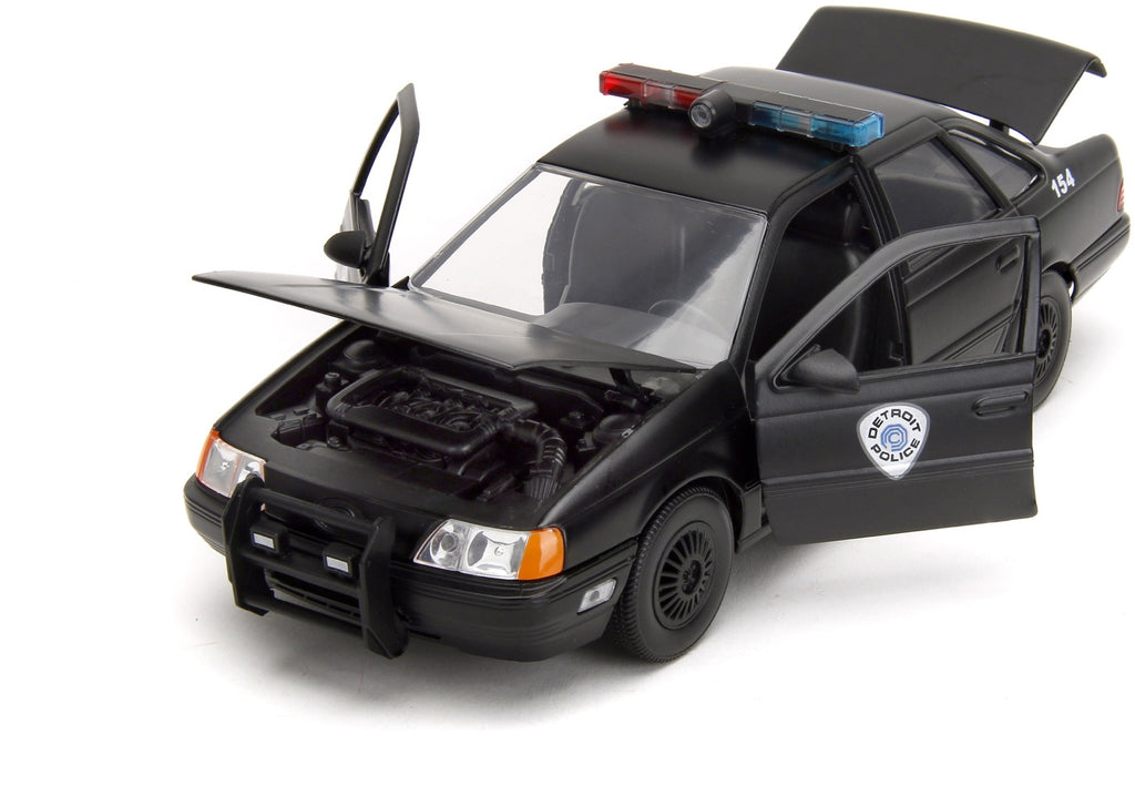 Ford Taurus Detroit Police RoboCop Zwart - Jada Toys 1:24
